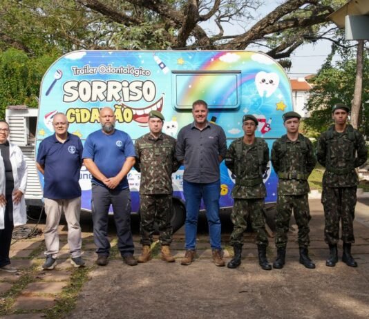 Trailer Sorriso Cidadão atende 100 atiradores do Tiro de Guerra de Piracicaba