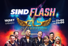 Sind Flash com a Banda Celebration será dia 19 de setembro