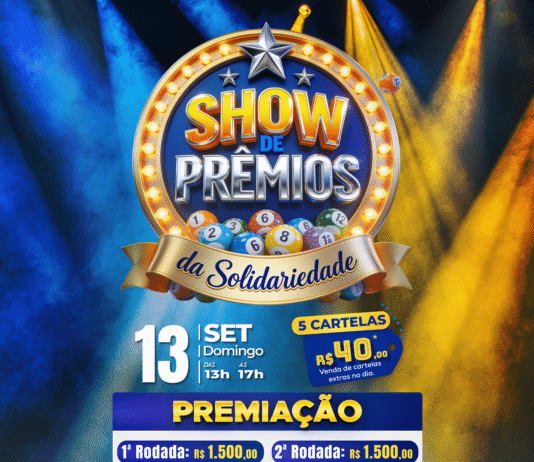 Mega Show de Prêmios da Solidariedade: 13 de setembro