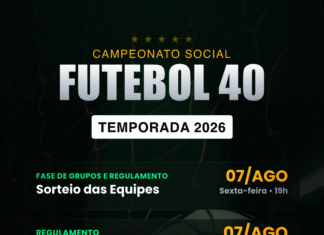 Futebol 40: Sorteio das equipes e Congresso Técnico