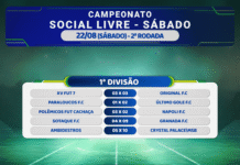 Social Livre com partidas aos sábados teve nova rodada