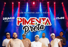 Pimenta Preta toca sábado no bar da piscina