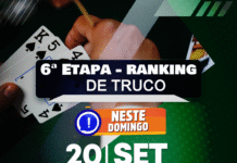 NESTE DOMINGO tem a 6ª Etapa – Ranking Truco