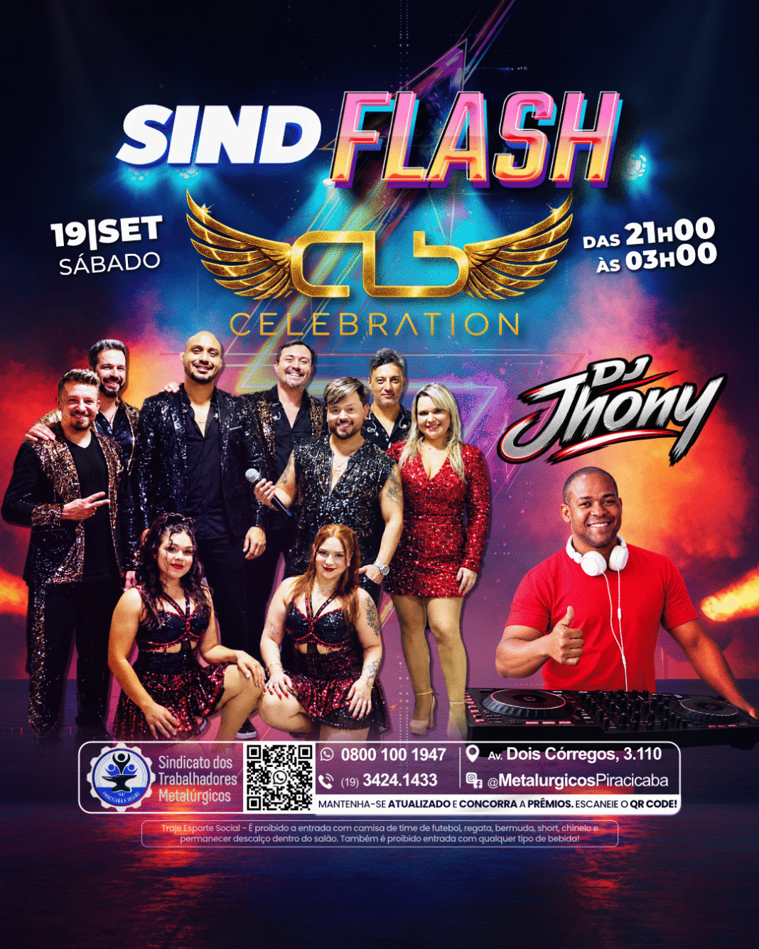 Arte siind flash banda celebration e dj jhony