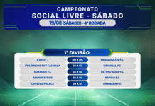 Sábado teve nova rodada do Campeonato Social Livre