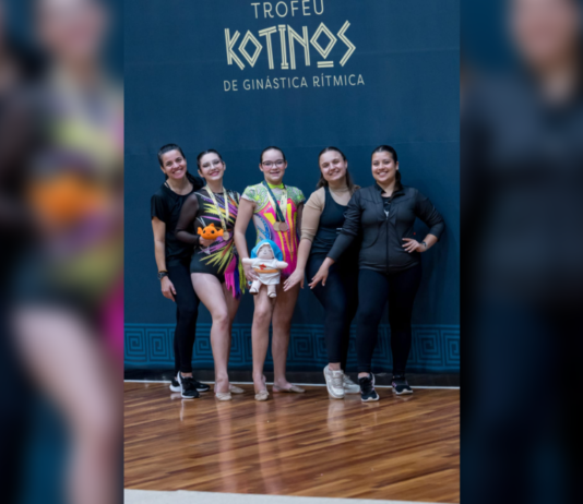 Escolinha de Ginástica Rítmica participa do Troféu Kotinos na cidade de Mogi Mirim