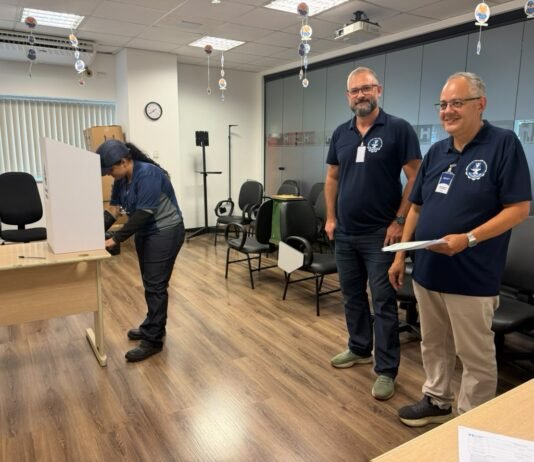 Diretoria na eleição da CIPAA na empresa Hyundai Steel