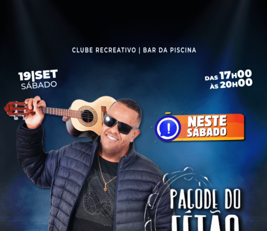 NESTE SÁBADO: Pagode do Fetão