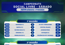 Futebol Social Livre entra em sua 5ª rodada aos sábados