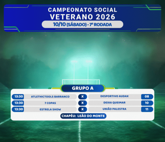 Sábado é dia de Futebol Social Veterano