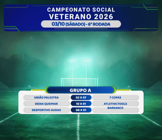 Futebol Veterano: resultado dos jogos