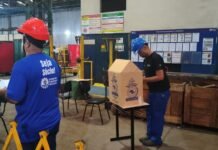 Diretoria na eleição da CIPAA na NG