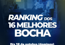 Ranking dos 16 melhores – Bocha: 18 de outubro