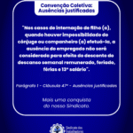 Convenção Coletiva: Ausências justificadas