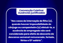 Convenção Coletiva: Ausências justificadas