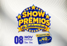 Show de Prêmios da Solidariedade será no dia 08 de novembro